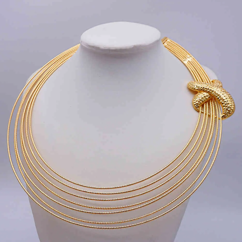 Äthiopisches 24-Karat-Gold für Frauen, großer Kreis, nigerianische Hochzeit, afrikanische Luxus-Schmucksets