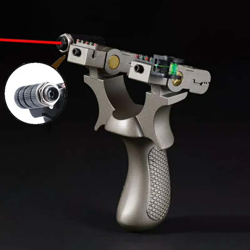 Imbracature da caccia tiro all'aperto di alta precisione Imbracature catapulta in resina con puntamento laser utilizzando elastico piatto5089740