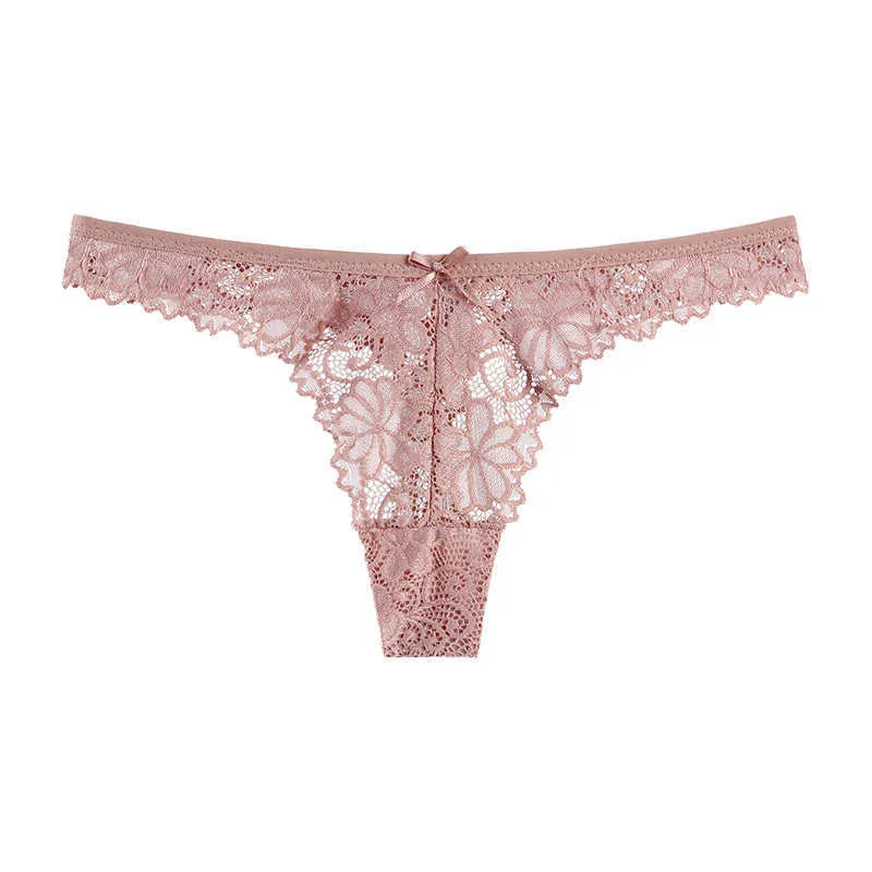 / LOTE Bragas Mujeres Sexy Lace Thong Hollow-Out Calzoncillos transparentes Algodón Entrepierna G-String Set Ropa interior Lencería Drop 210720