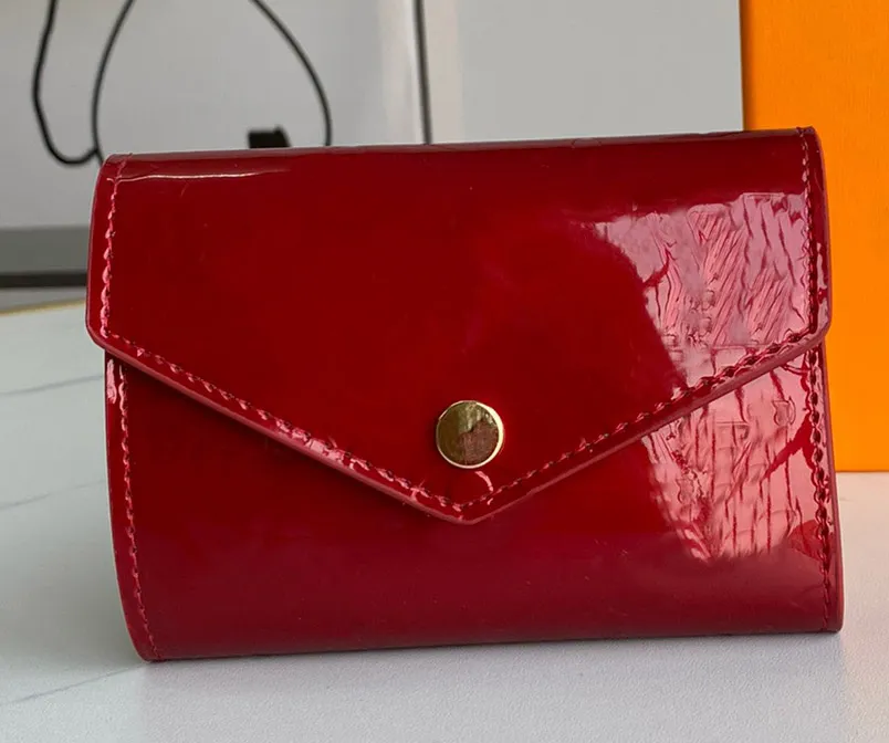 cüzdan kart sahipleri lüks patent deri okul çantaları çok renkli tutucu çanta kısa cüzdan bütün madeni para tasarımcısı cep deri203w