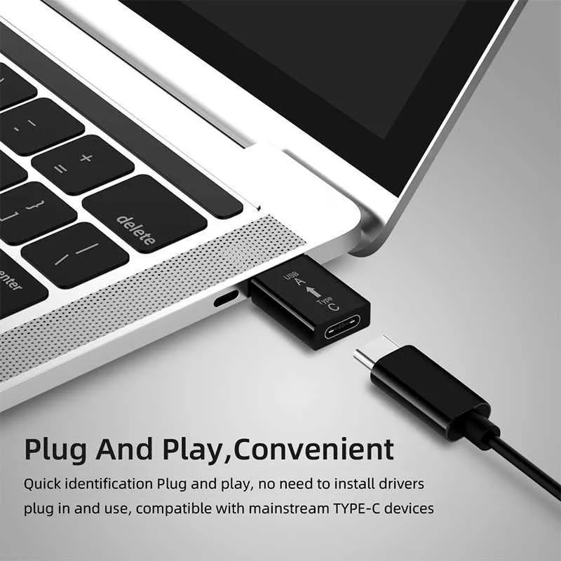 Convertisseur type-c vers USB 3.0A, adaptateur, Interface de Conversion haute vitesse, adaptée aux ordinateurs connectés aux téléphones mobiles