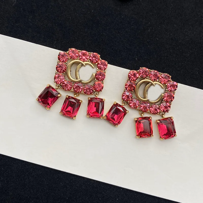 Designerskie diamentowe kolczyki Projektant dla kobiet Hoop Kolczyk Luksusowe Projektanci Litera G Kolczyki sztyfty Złote kolczyki do uszu
