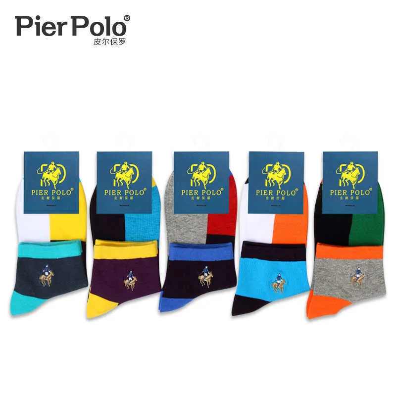 Новое прибытие Pier Polo Summer Socks бренд хлопок повседневная лодыжка для воздушной вышивки Men lot H091155306382787299