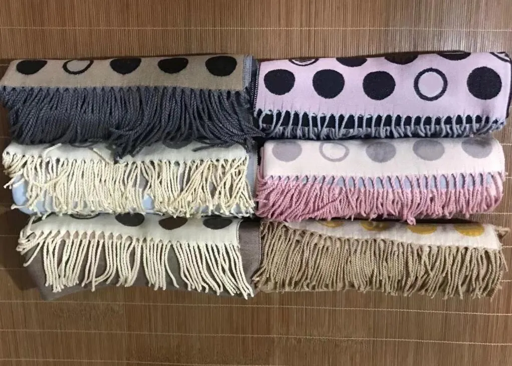 Winter Schal Pashmina für Frauen Designer Schals warme Imitation Wolle Langes Schal -Wrap 6 Farben250s