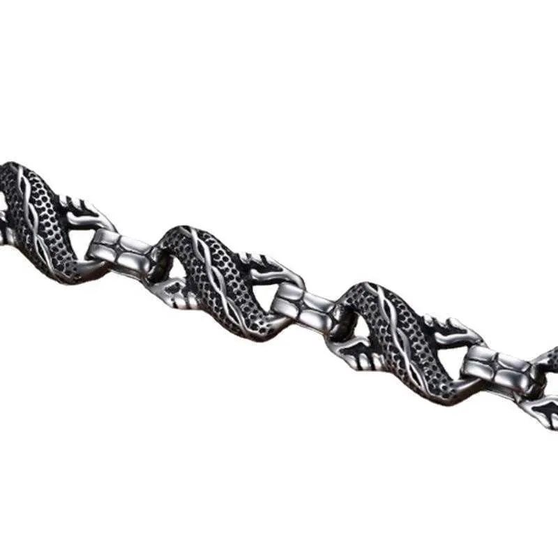 Nouveau Punk populaire haute qualité chaîne tissée bijoux pour hommes leader Bracelet mode créative gothique Hip-hop quille Bracelet bijoux G1026