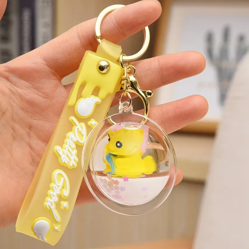 Chaveiro Criativo Chaveiro de Luxo Luxo Chaveiro Com Boneca De Óleo Rodada Pingente Para Bolsas De Mulher Keyring inteiro