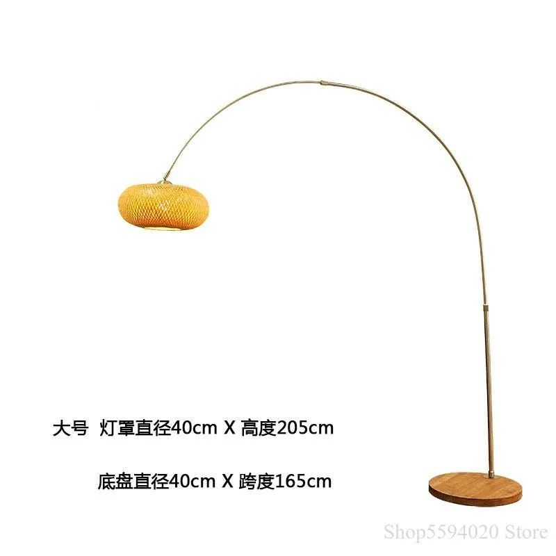 Chińska lampa rybacka zen japońska lampa podłogowa herbaciarnia Lampa podłogowa łuk
