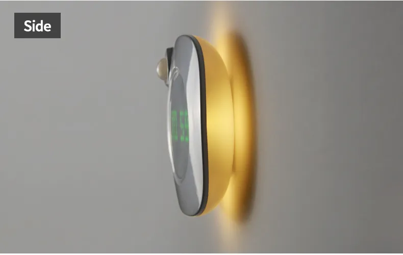 PIR Motion Sensor LED Wall lamp Magnet Indoor Night light With Time Clock For Bathroom Bedroom Corridor Decor Vanity Wall Light