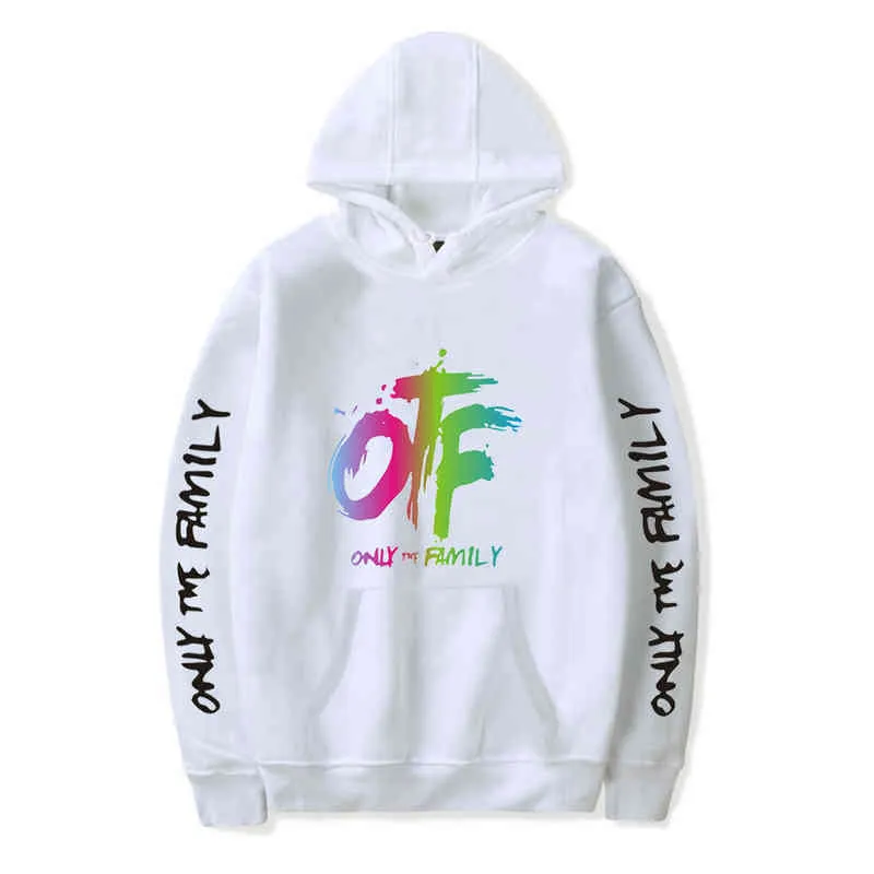 오직 가족 OTF 후드 만 Durk Print Streetwear 남성 여성 대형 스웨터 셔츠 까마귀 힙합 트랙스 풀오버 옷