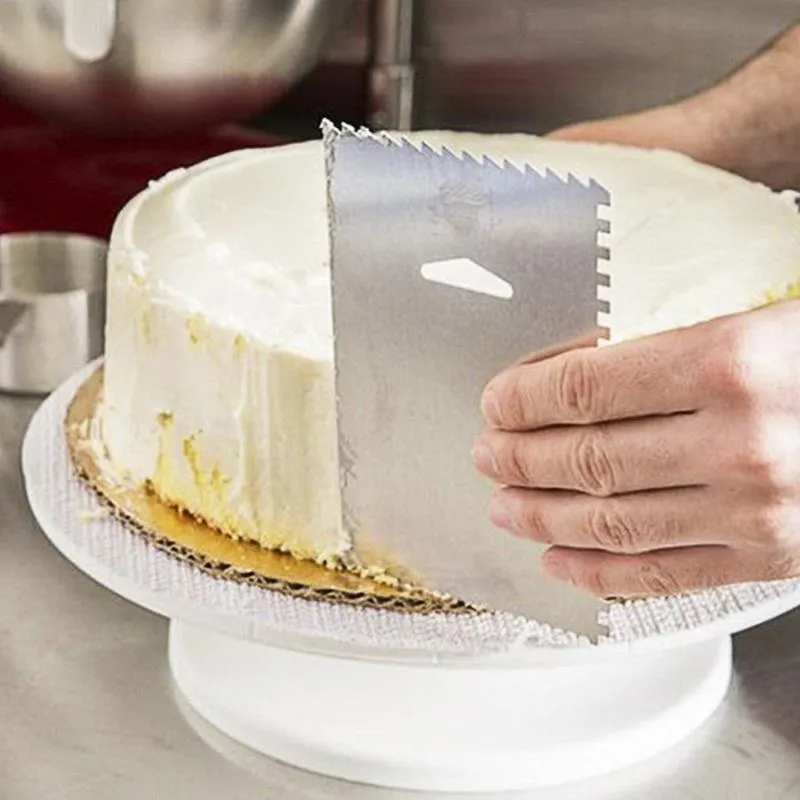 Pieczenie narzędzia do ciasta 6 Kształty ze stali nierdzewnej Skrobaczka do ciasta prostokątnego trójkątnego trapezu owalnego serranowego urządzenia 252V