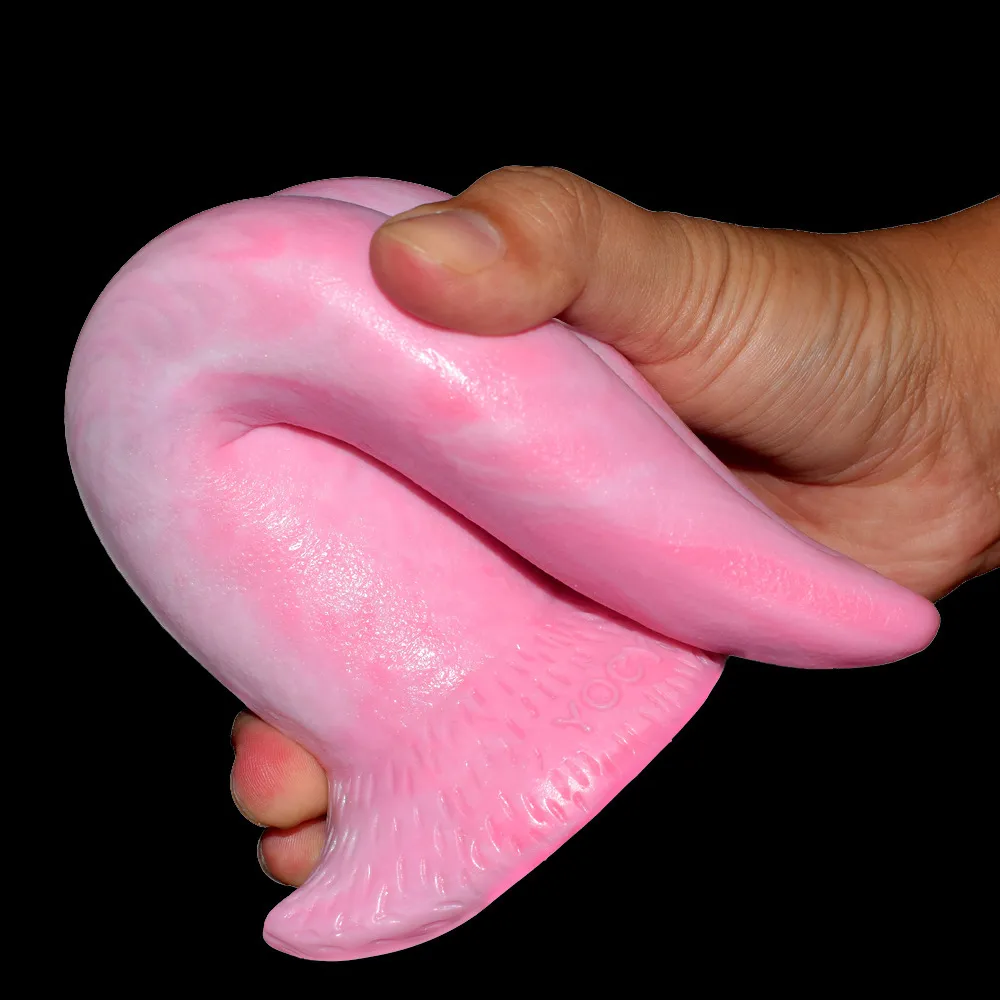 Massagem YC294 Silicone Blush Cor Língua Suave Jogo Adulto Masturbação Brinquedos Sexuais Para Mulheres Massagem Labia Ou Clitóris Chupar Dildos22229903