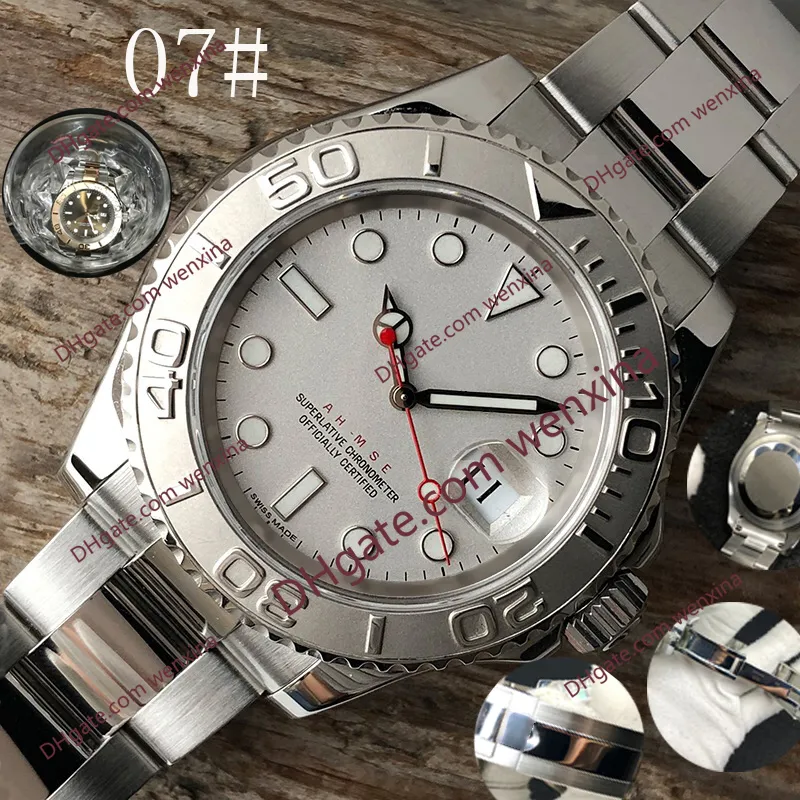 Top zegarek męski 40mm automatyczny zegarek wysokiej jakości ze stali nierdzewnej wodoodporny Super Luminous męski mechaniczny zegarek Orologio di Lusso ze stali