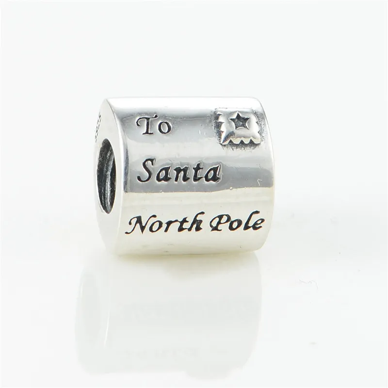5 Designs Christmas Santa Red Enamel Snowman Bear Jewelry Making DIY Beads for Silver 925 Original Charms Bracelets