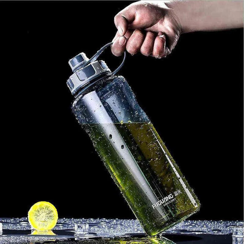 Bouteille d'eau de sport en plastique portable 1000 ml sans BPA boisson directe 1500 ml 2000 ml avec infuseur à thé 1.5L 2L 211122