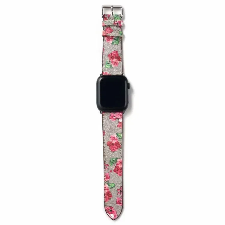 G designer Strap Watchbands 42mm 38mm 40mm 44mm iwatch 2 3 4 5 bands Leather bee snake flower Bracelet Fashion Stripes L018807769