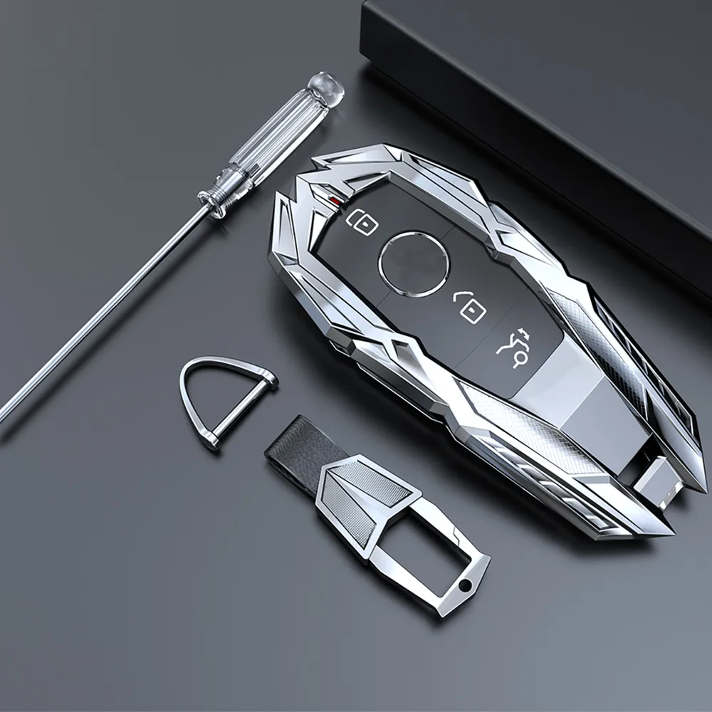 Araba Anahtarı Fob Durumda Kapak Koruyucu Mercedes Benz E C Sınıfı için Uygun W204 W212 W176 GLC CLA GLA Araba Aksesuarları