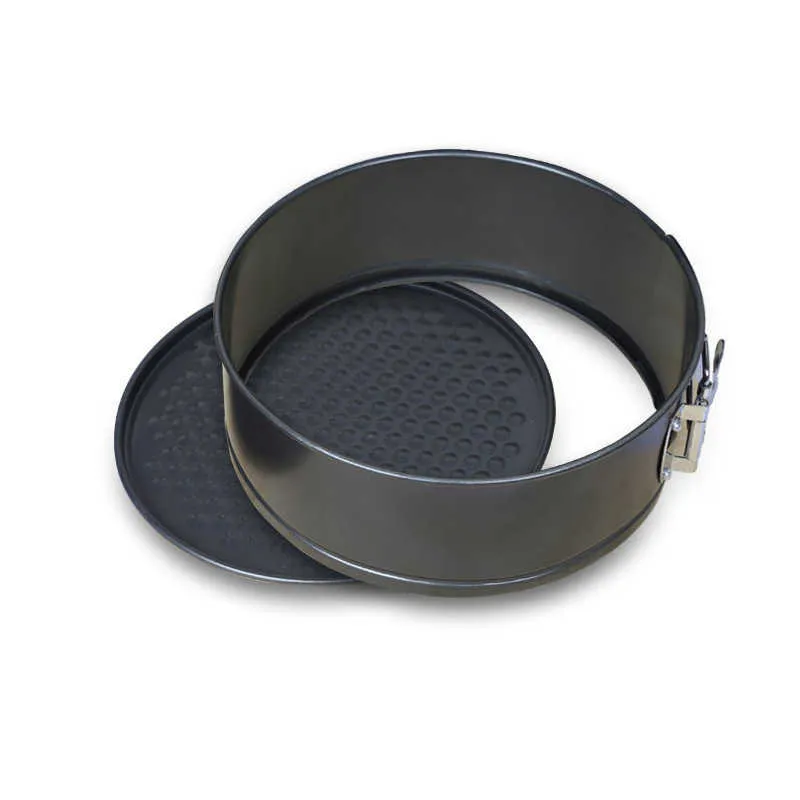 4 storlekar nonstick bakgjutformar kolstål mousse ring 3d rund tårta mögelskitchen dessert kaka dekorationsverktyg 210702