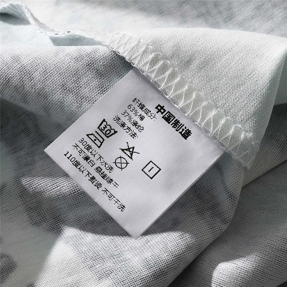 T-shirt en polyester hip hop pour hommes Séchage rapide Bkue Sky Clouds T-shirt imprimé été à manches courtes Harajuku T-shirt en coton Tops 210601