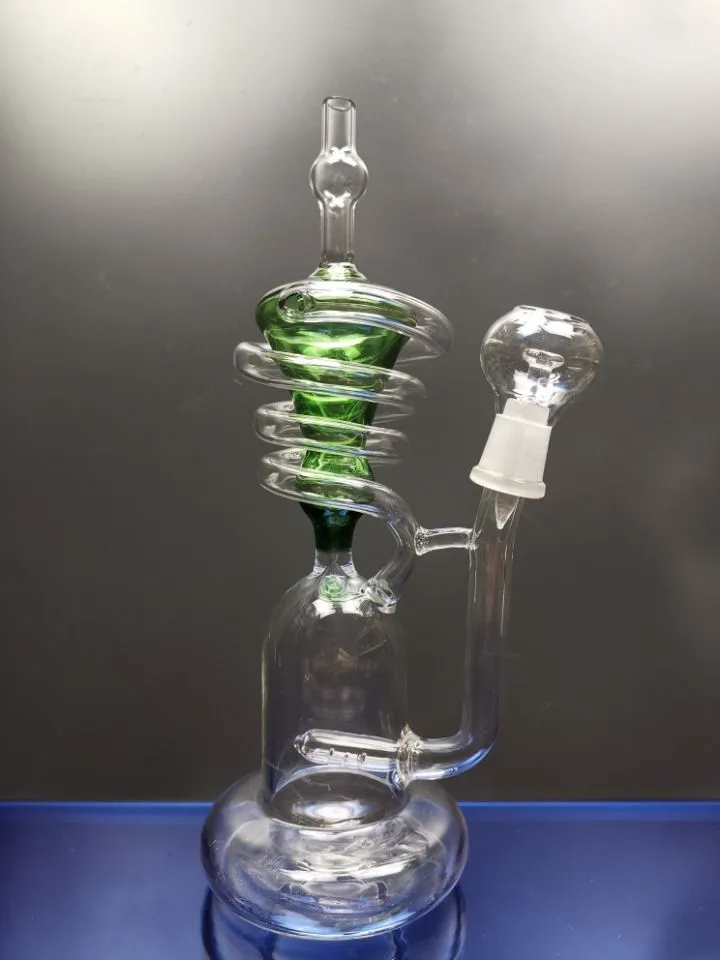 Super Vortex Glass Bong Dab Rig Hologhs Торнадо циклоны переработчики переработчики трубки труба водяные трубы 14,4 мм соединительные бонги Zeusartshop