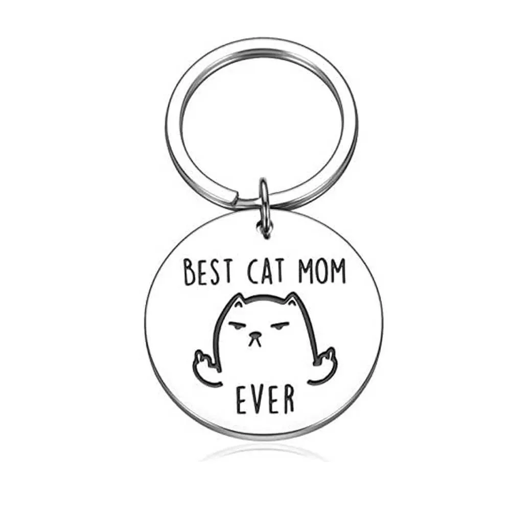 Pet Memorial Christmas Valentine Day Keychain Gift for Boys Girls Cat Lovers Birthday Key Ring Gifts for Women Men BFF Pet Owner G1019