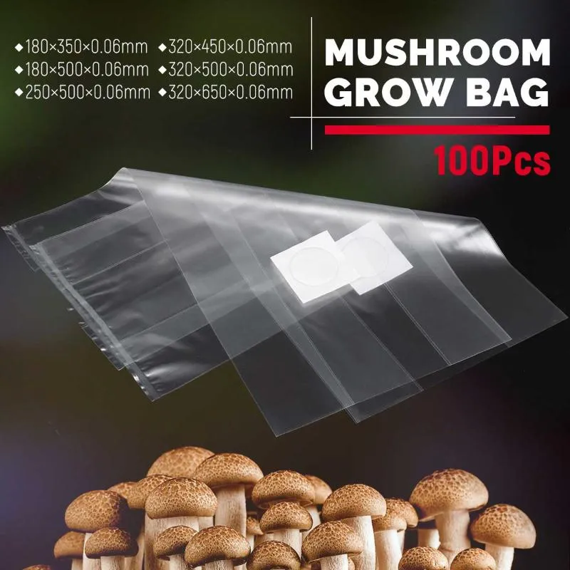 Planters & Pots Mushroom Grow Bag Spawn Media Substrate High Temp Pre Sealable Garden Supplies PVC Planting Ventilate Bags229c