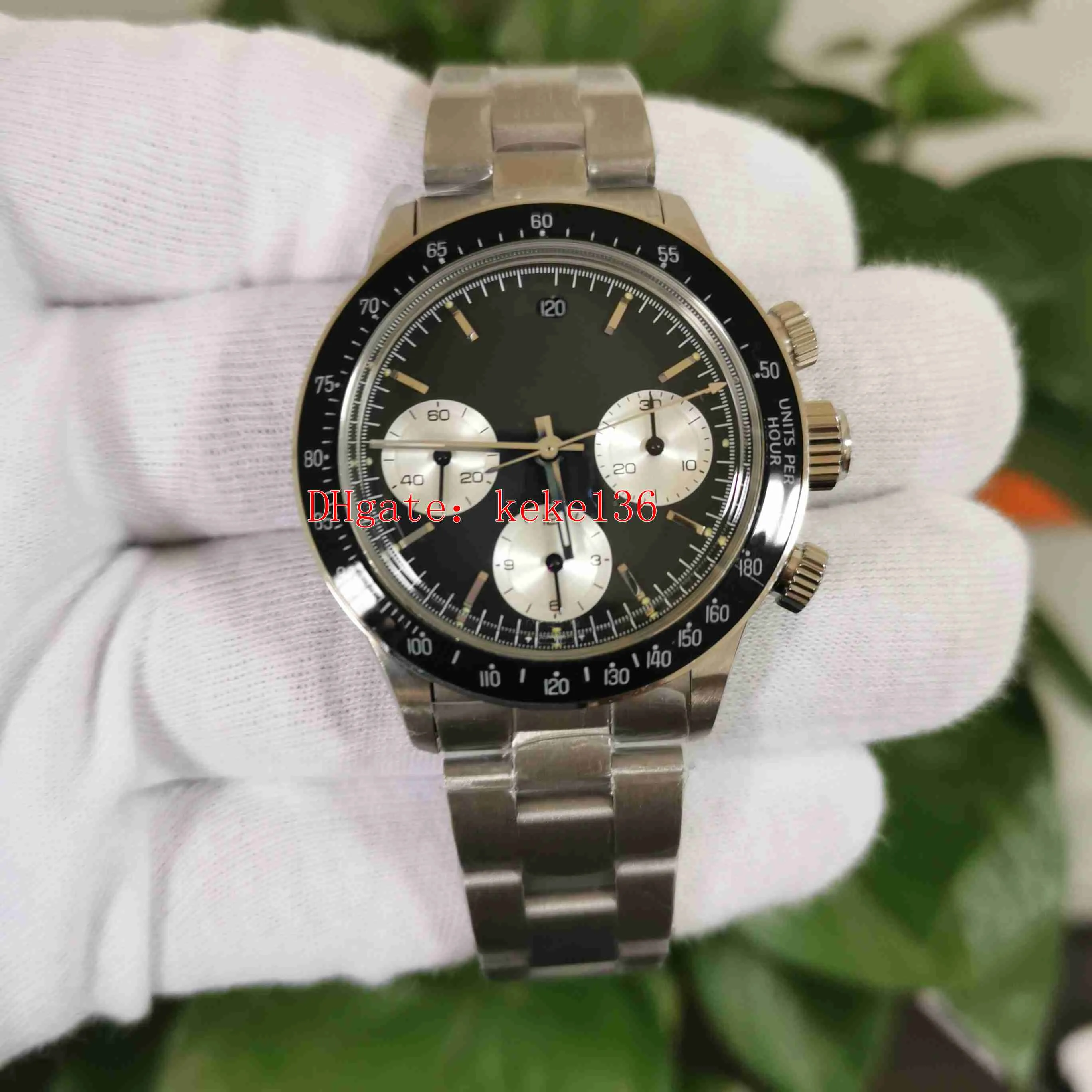 4 färger Retro Top Quality Watch BP Factory Wristwatches 38mm 6265 Vintage Paul Newman Cosmograph Chronograph ETA Movement Mechani306e