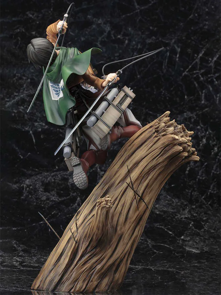 Attaque sur Titan Artfx J Levi Renewal Scar Stump Package 28cm Figures d'anime PVC Figure Toy Collection adulte Modèle Toy Doll Q3591709