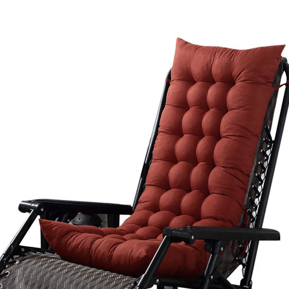 Jardin extérieur Véranda Bureau Coussin Inclinable Chaises Longues Dos Détente Coussin Fauteuil Coussin pour Chaise Longue 210611