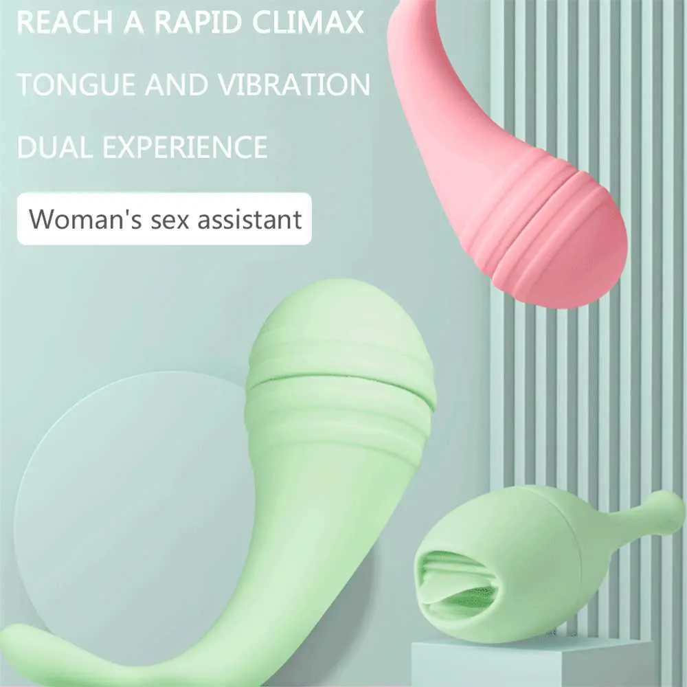 Kobiet Masturbacja Produkty Multi-Speed ​​Języki Wibracje Jajko Sex Zabawki Dla Kobiet Wodoodporna USB Władzy zasilanie Dorosły P0818