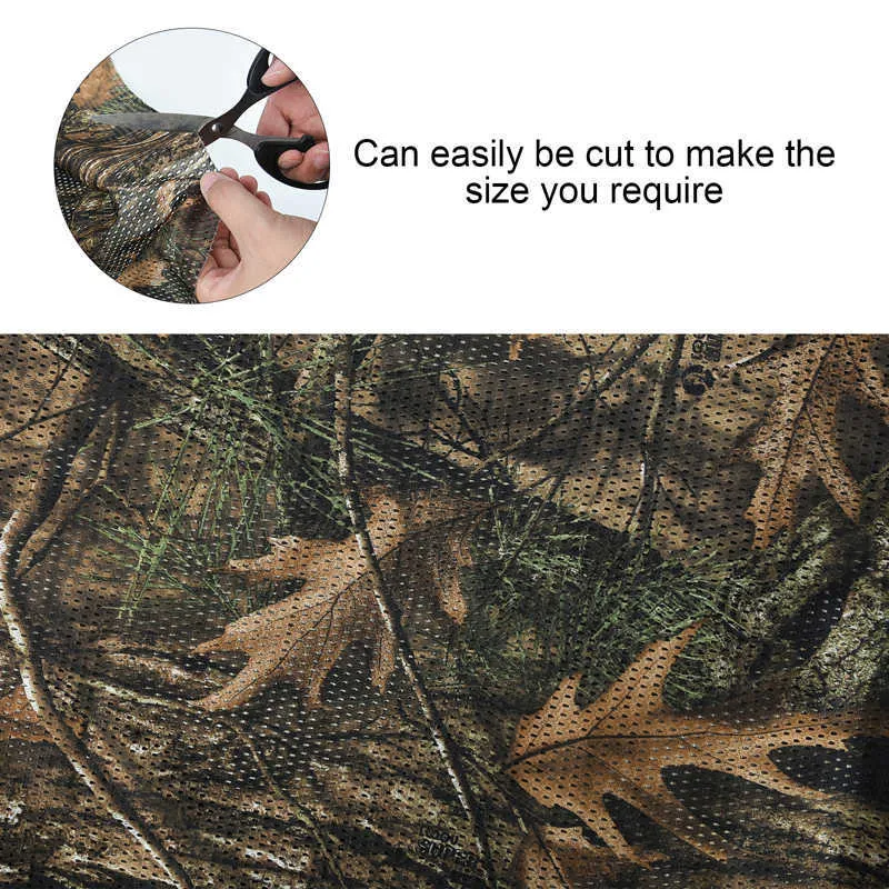 Enkele laag ademend boom camouflage netten luifel dekking mesh stof doek buiten binnenplaats tuin hek decoratie 1,5 m breed Y0706