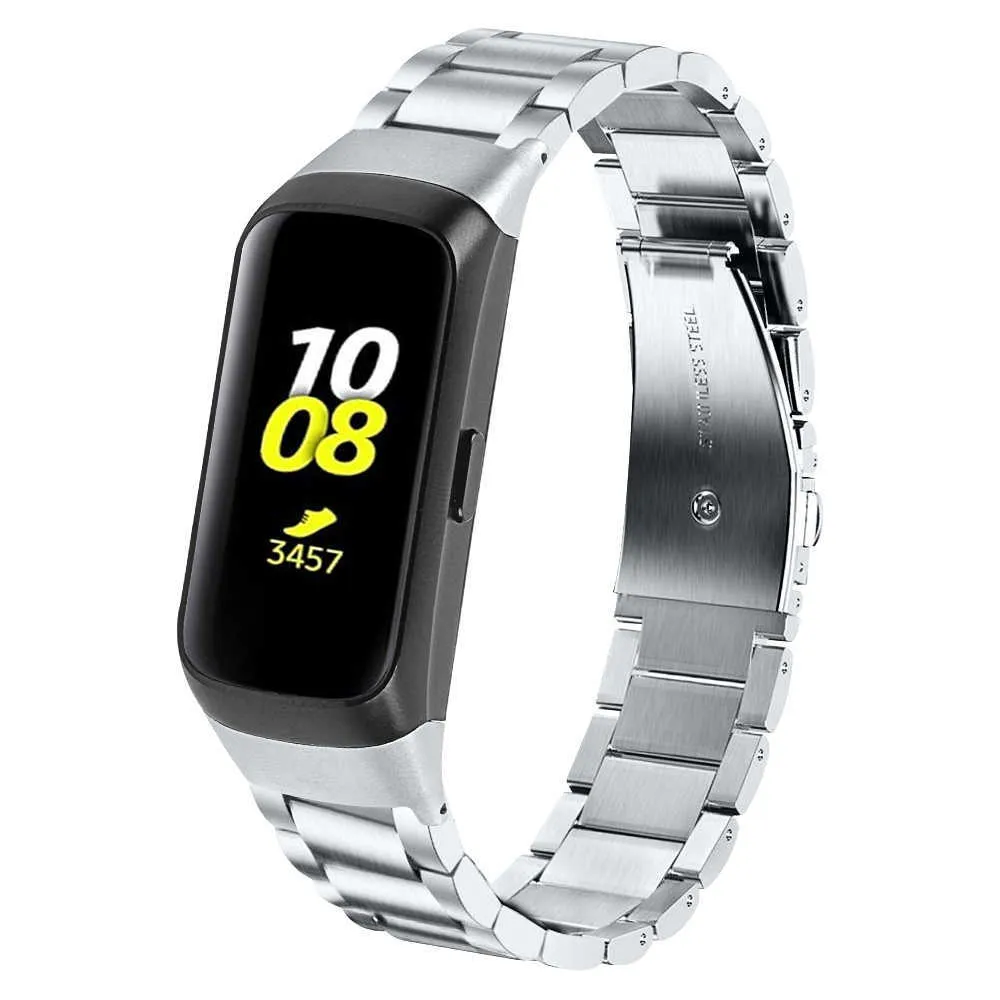 Herói IiD Aço Inoxidável Strap Watch Band para Samsung Galaxy Fit SM-R370 Smart Pulseira Pulseira de Alta Qualidade Metal Watchstrap H0915