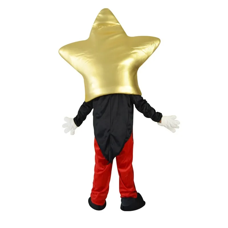 Christmas Big Head Star Mascot Cartoon Doll Golden Five-pointed Star Children's Day Stage Performance