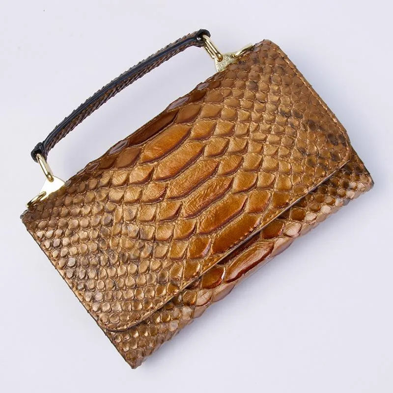 Portfele luksusowy przylot 2021 Modna torba do telefonu Porthon Python Lady łańcuch sprzęgła krokodyla torby na skórę Kobiet torebki 303B