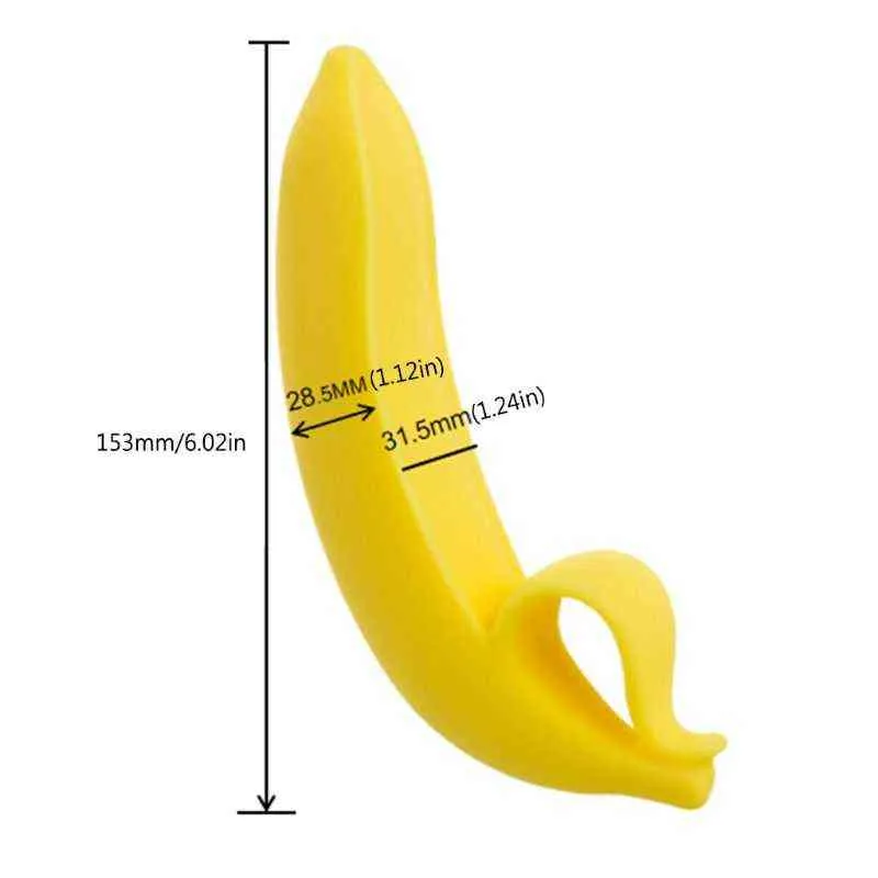 Nxy Vibratoren Disguise Bananen-Dildo-Vibrator für Frauen, realistischer riesiger Penis-Dildo, G-Punkt-Stimulator, weibliche Masturbation, Sexspielzeug, 0105