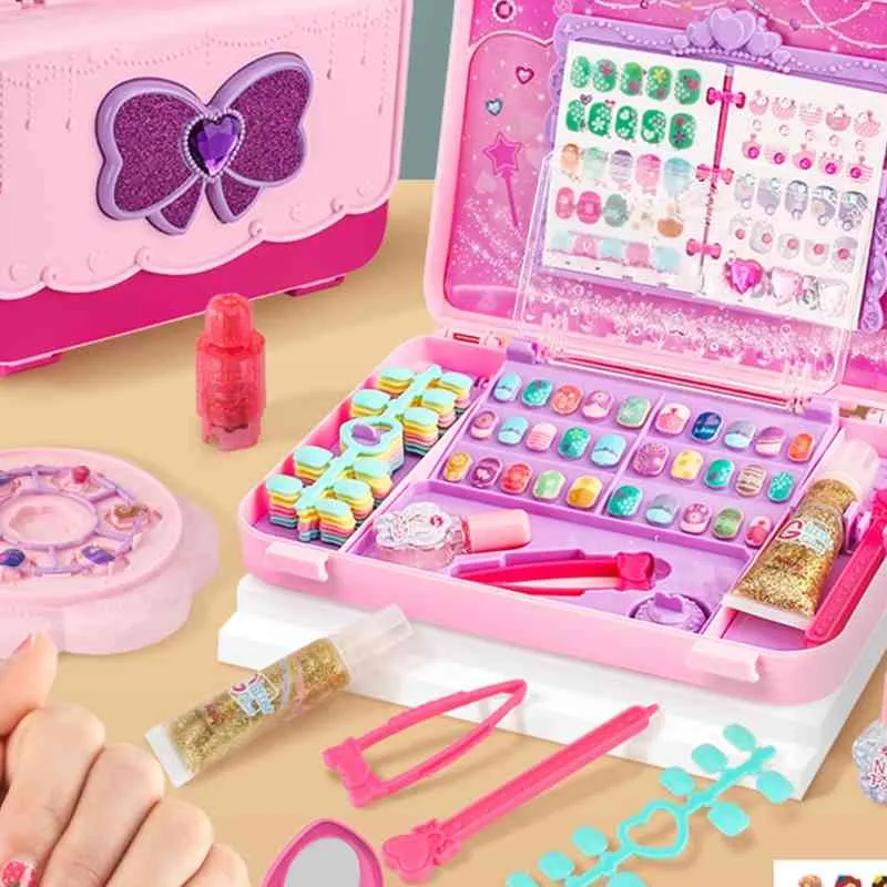 Dreamy Nail Art Sets Toys Girls Girls Fingenda Play Safe No Tossic 4 5 6 7 8 anni Girl56859779832117