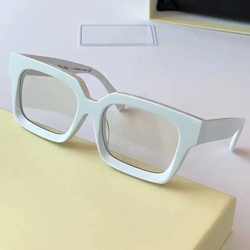 Lunettes de soleil de mode monture de plaque épaisse carrée style européen et américain star hip-hop lunettes polarisées taille unisexe 50-22-145 avec 196Z