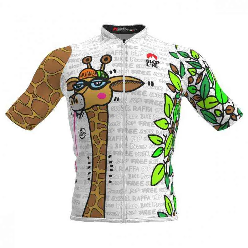 SLOPLINE Vêtements de cyclisme Hommes Jersey Vêtements À Manches Courtes Ropa Ciclismo Maillot D'été Veste De Vélo En Plein Air Bicicleta Sportswear G1130