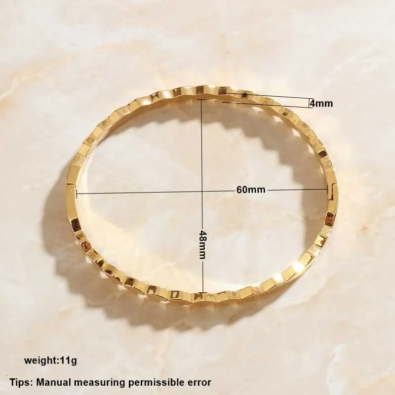 SOMMAR XMAS подарок золотой цвет подруга подруги браслет простой, стильный шестигранник свадебный браслет ювелирные изделия 2020 Q0719