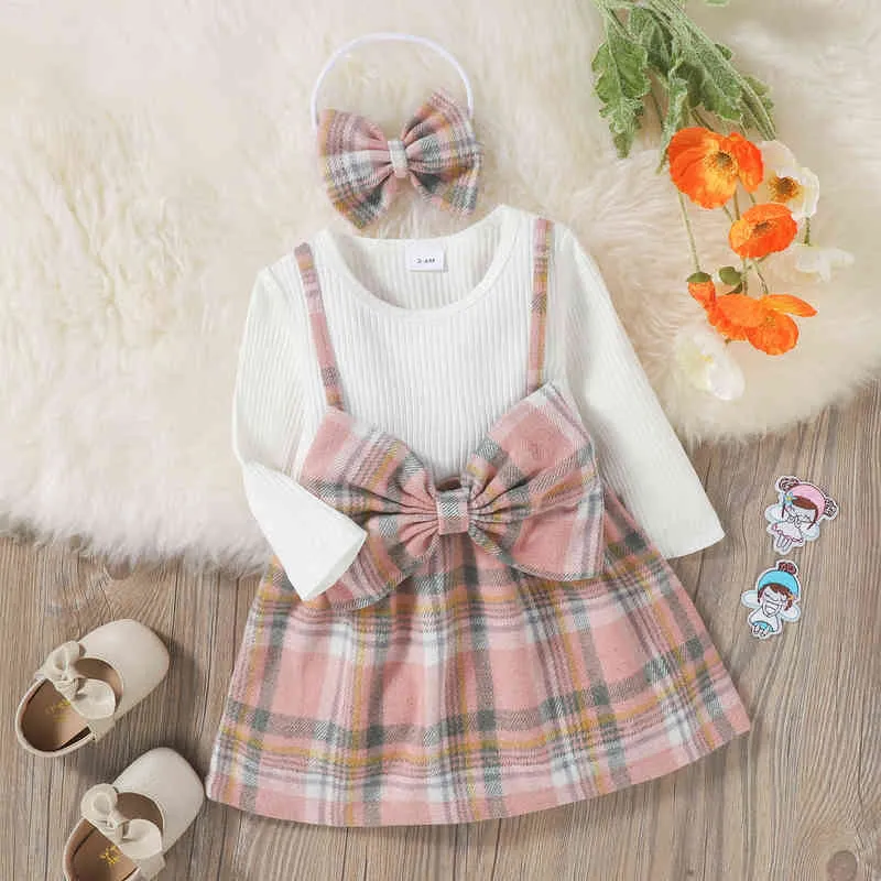 Baby Mädchen Mode Kleider Frühling Herbst Kleinkind Baumwolle Prinzessin Party Langarm Kleid Für Kleinkind Weihnachten Kleidung Kind 3Y G1215
