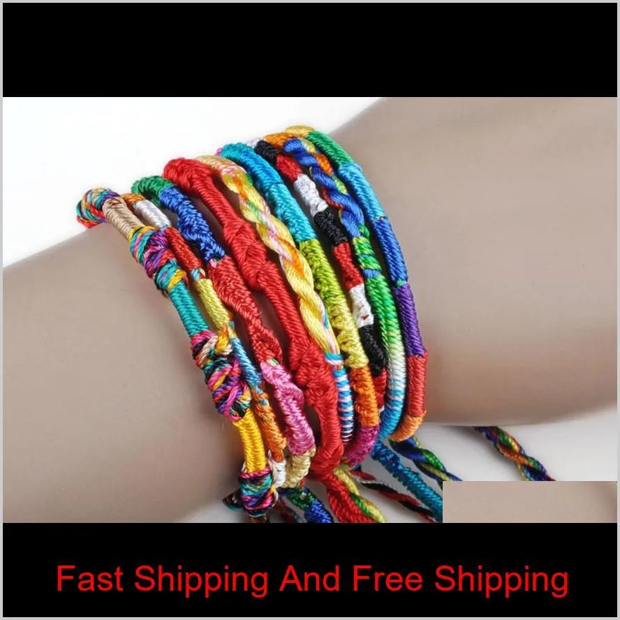 bracelet girls luxury colorful purple infinity bracelet handmade jewelry cheap braid cord strand braided friendship bracelets