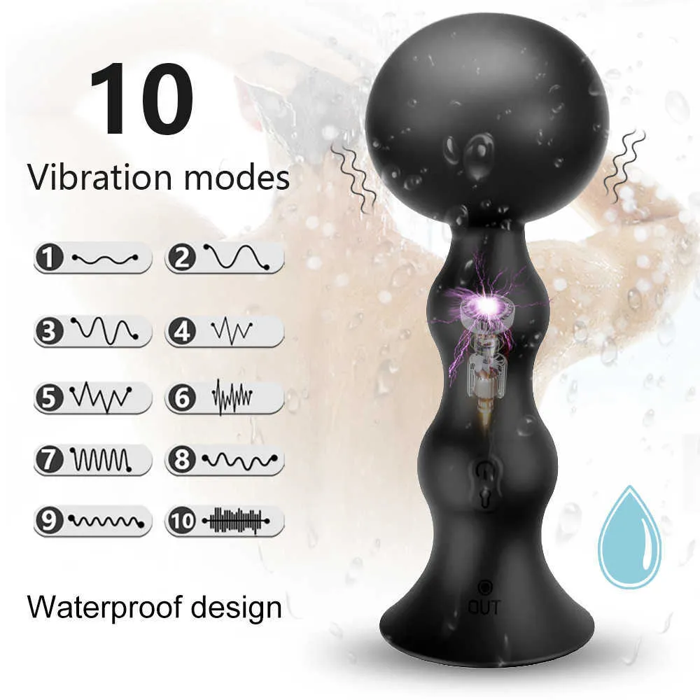 Inflatable Prostate Massager Butt Anal Plug Remote Control Anal Vibrators Anus Stimulation Swell Sex Toys for Men Gay Shop S08245861432