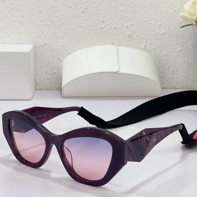 Kobiety okulary przeciwsłoneczne Pr 07ys 22SS Cat Eye moda luksus grube czarne kwadratowe szklanki projektantów codziennie plażowe wakacje UV Protection269e