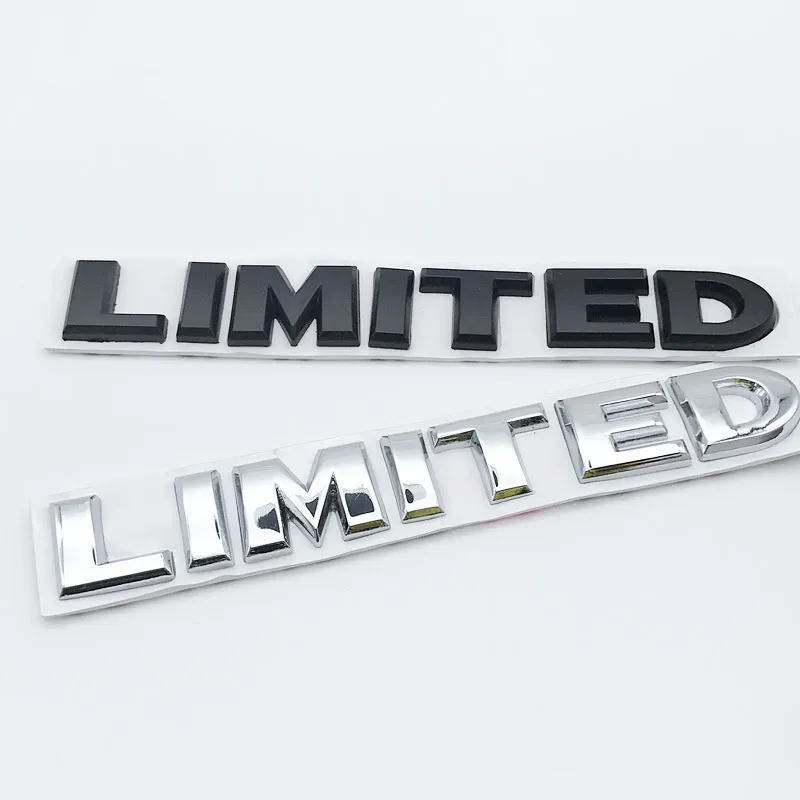 3D métal Limitéd Côté de voiture Fender Arrière Trunk Emblem Badge Stickers Stickers pour Jeep Wrangler Compass Commander Cherokeee
