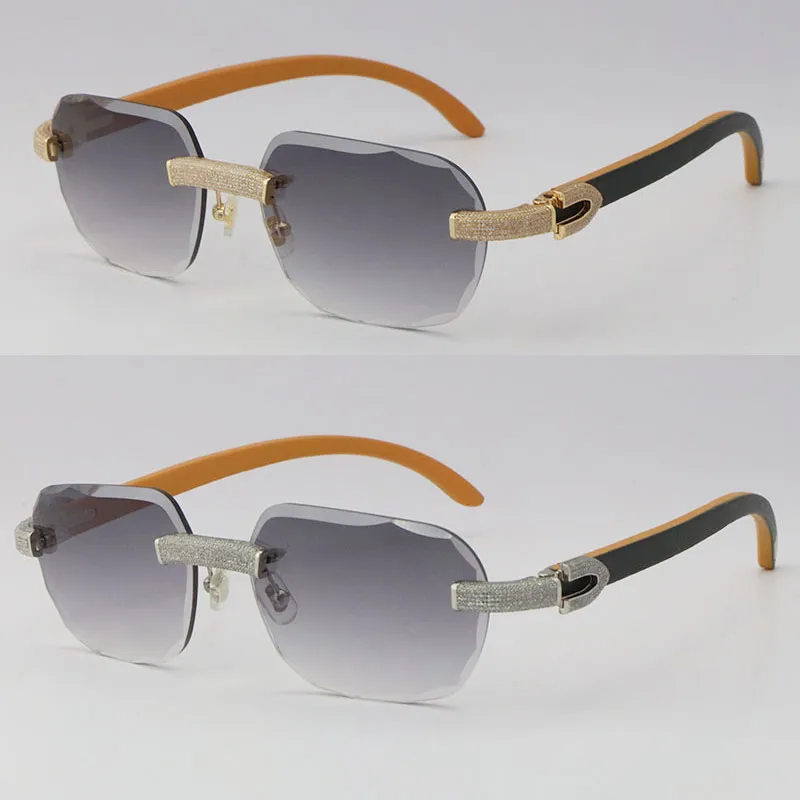 2022 Novo modelo de edição limitada Modelo Micro-pavimentado Diamond Sunglasses