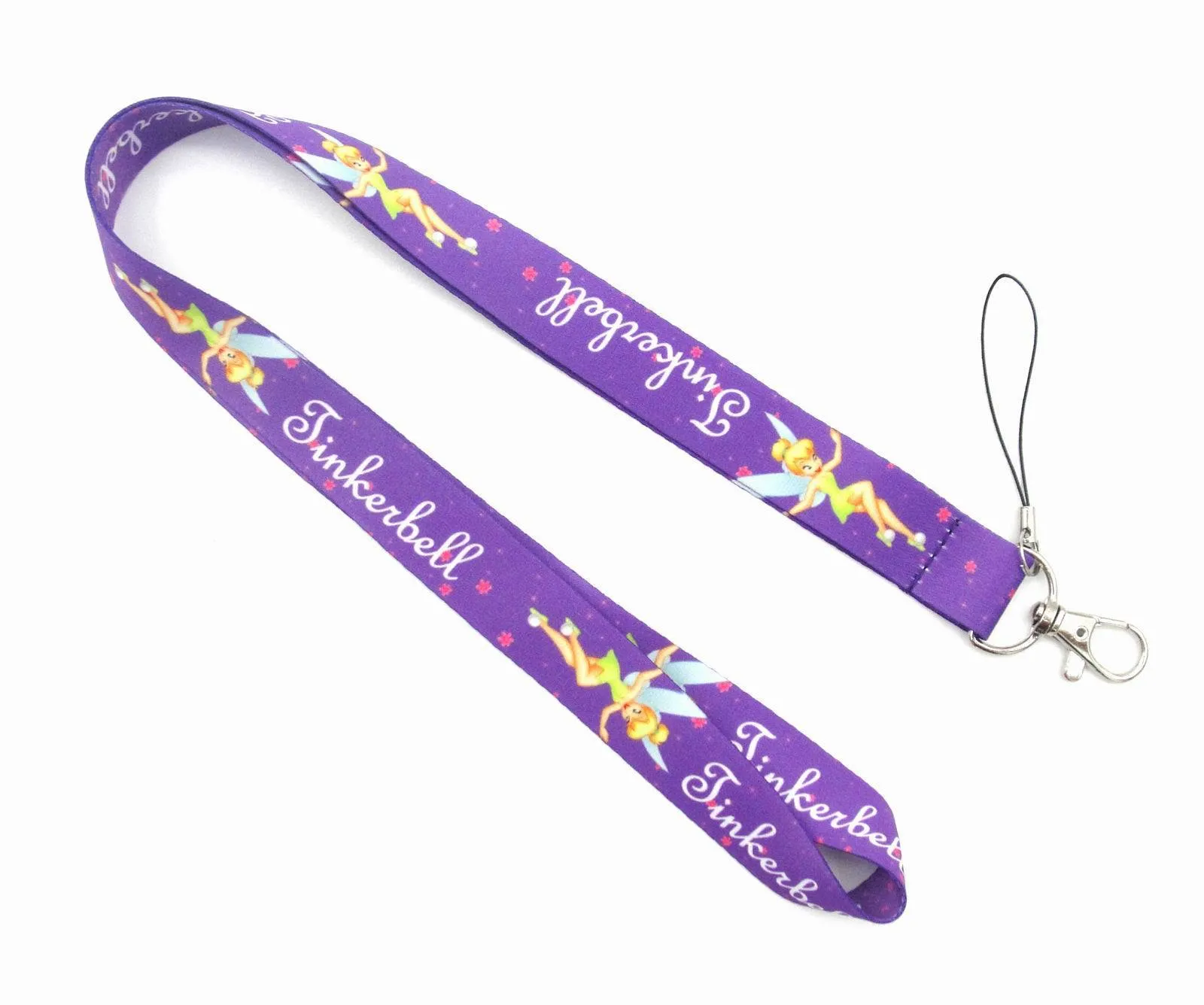 10 stks Cartoon Little Fairy Lanyards Sleutelhanger voor ID-kaart Badge Holder Mobiele Telefoon Halsband Touw Keyring Accessoires Gift