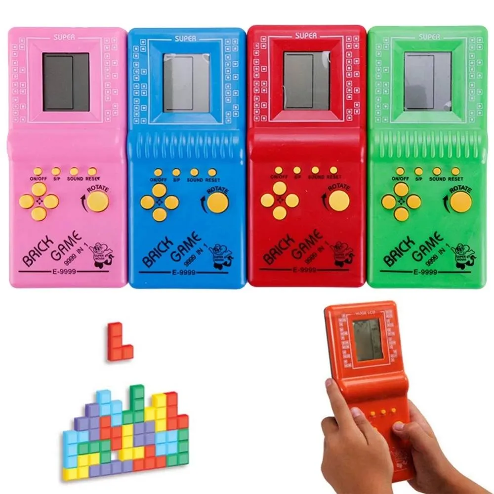 Kolacja Dzieci Dzieci Prezent Retro Klasyczne Dzieciństwo Mini Handheld Gracze LCD Gry dla dzieci Zabawki Konsola do gry Losowy kolor