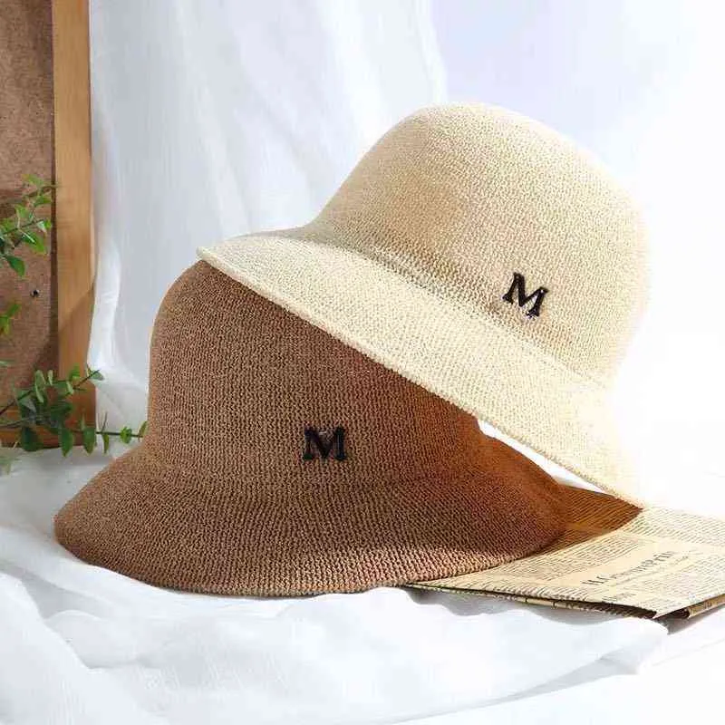 Women Hats Foldable Spring Summer Fashion Cute Sun Caps Large Bucket Hats G220311