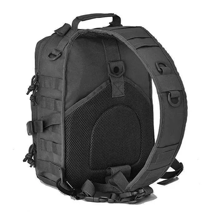 20L Tactical Backpack Pack Military Sling Backpack Army Molle Waterproof EDC Rucksack Bag for Outdoor Hiking Camping Hunting Y0721