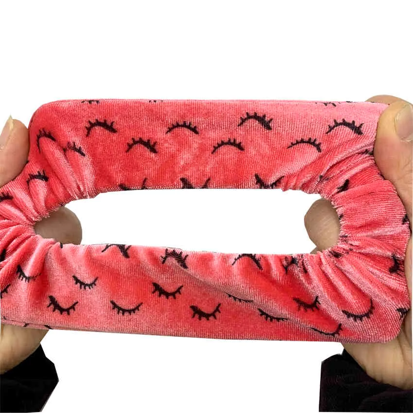 Kirpik Velvet Scrunchie Kadın Kızlar Straps elastik Kauçuk Bantlar Aksastik Bant Sakız Saç Kravat Halat At kuyruğu Tutucu8734241
