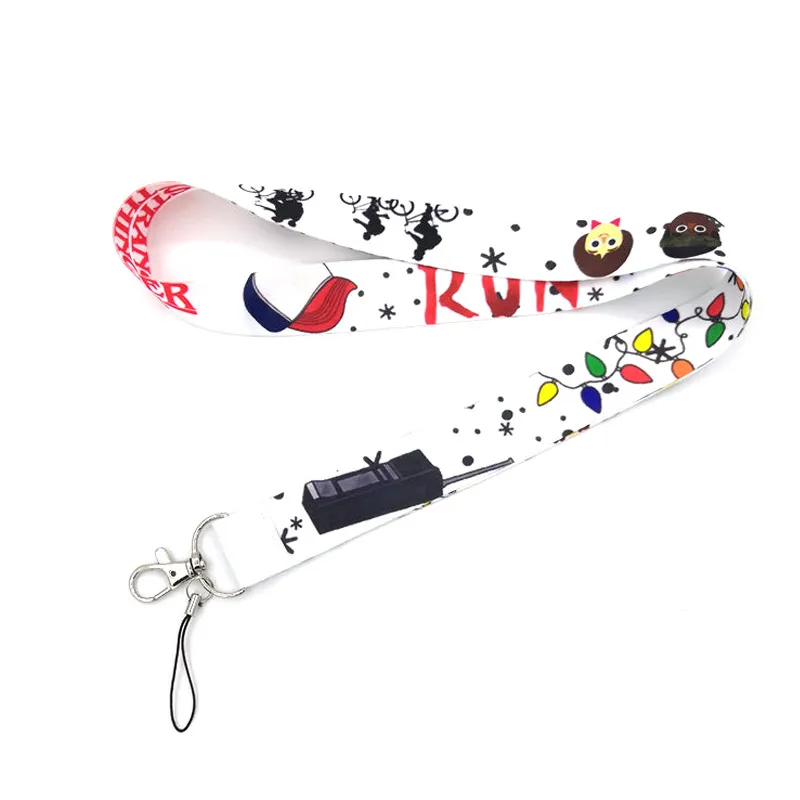 10 teile/los Fremde dinge 90er jahre mädchen DIY frauen kinder Hals Lanyard schlüsselanhänger Phone Strap ID Abzeichen Halter Seil schlüsselring cosplay